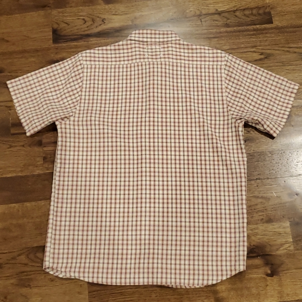 Mens The North Face tan plaid button down size M - Picture 5 of 5